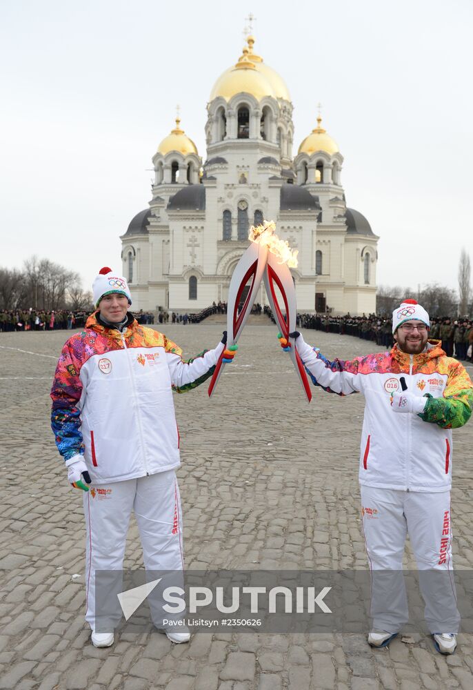 Olympic torch relay. Rostov