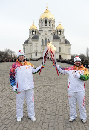 Olympic torch relay. Rostov