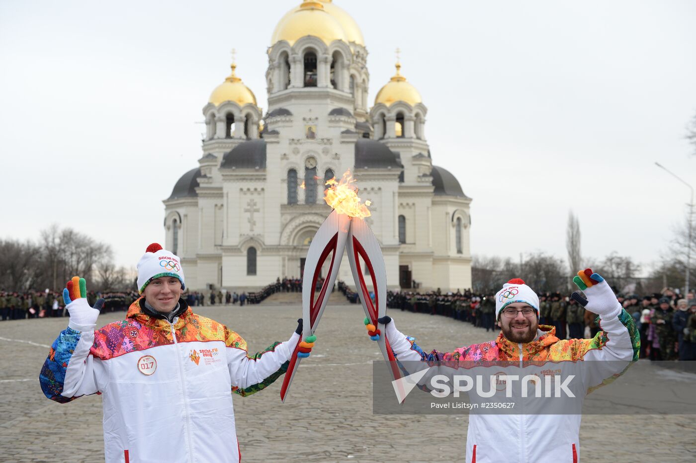 Olympic torch relay. Rostov