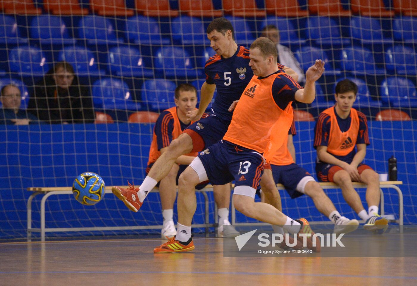 Russian national futsal team holds training session