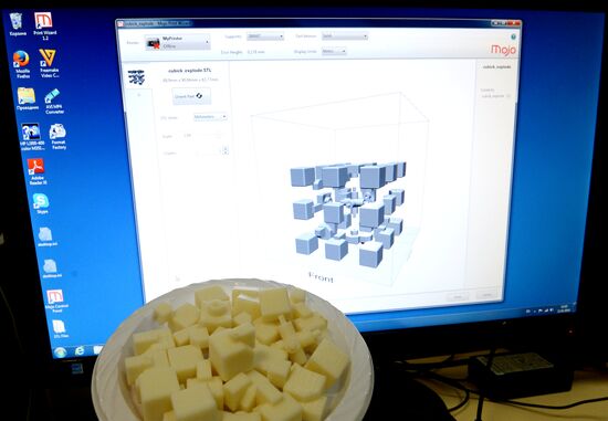 3D printers in action