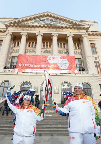 Olympic torch relay. Rostov Region
