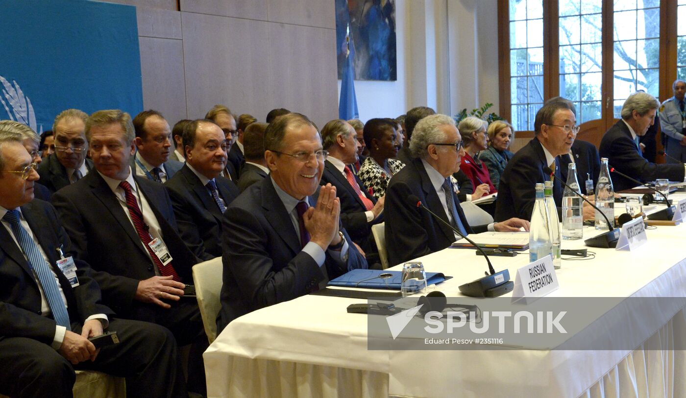 Geneva2 international conference on Syria. Plenary meeting