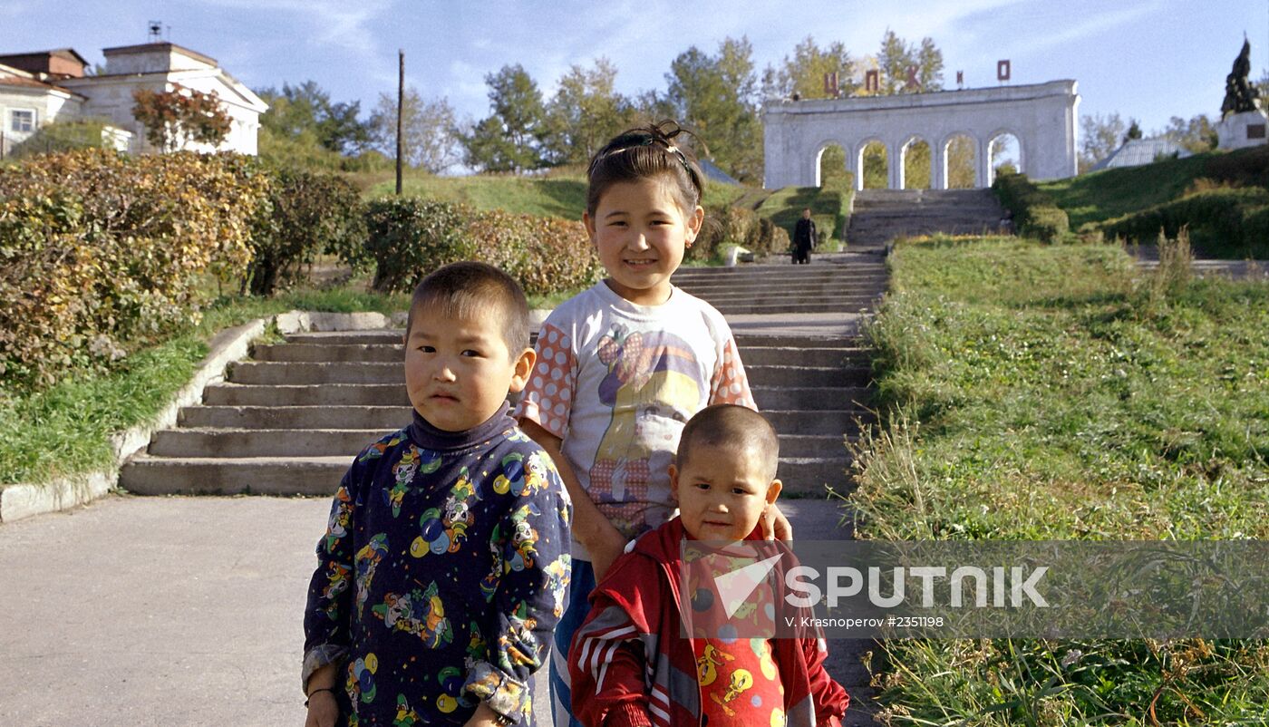 Chinese children in Irkutsk