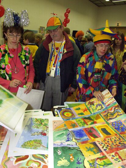 Exhibition of artwork by children from rehab center "Mary's Children"