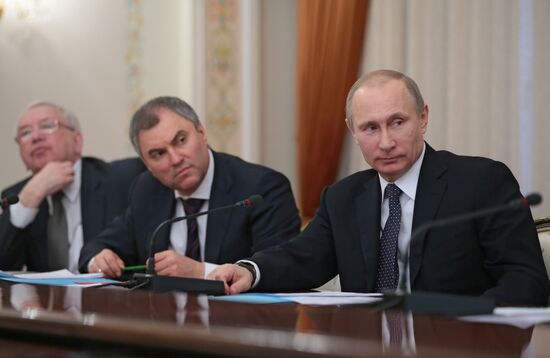 Vladimir Putin meets with leading Russian human rights champions