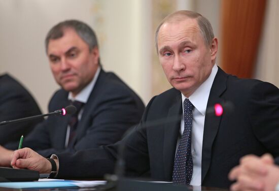 Vladimir Putin meets with leading Russian human rights champions