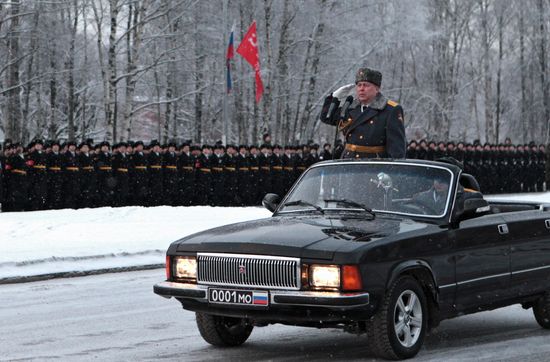 Final rehearsal of parade marking 70th anniversary of lifting of Siege of Leningrad