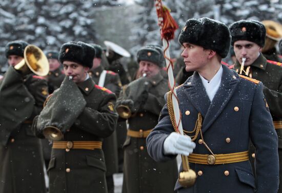 Final rehearsal of parade marking 70th anniversary of lifting of Siege of Leningrad