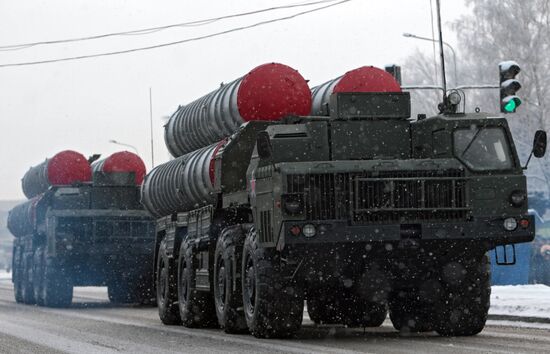 Final rehearsal of parade marking 70th anniversary of lifting of Siege of Leningrad