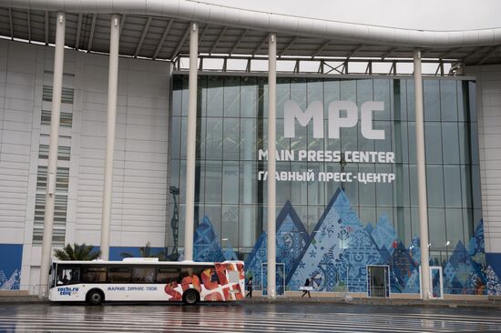 Around-the-clock work starts at main press center of Sochi Olympics