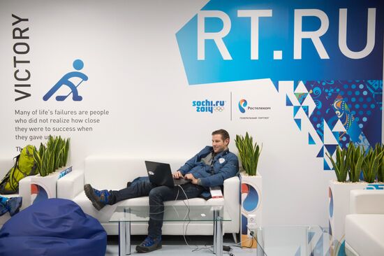 Around-the-clock work starts at main press center of Sochi Olympics