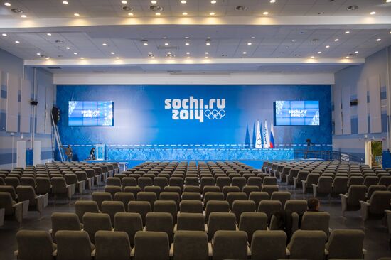 Around-the-clock work starts at main press center of Sochi Olympics