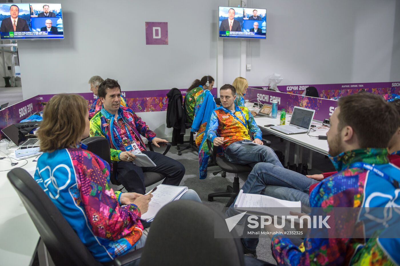 Around-the-clock work starts at main press center of Sochi Olympics