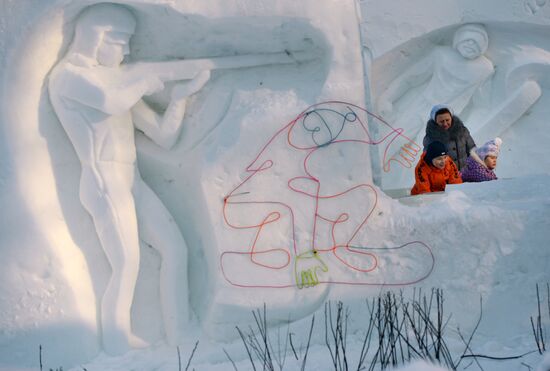 SnowGRAD winter amusement town at Izmailovsky Park
