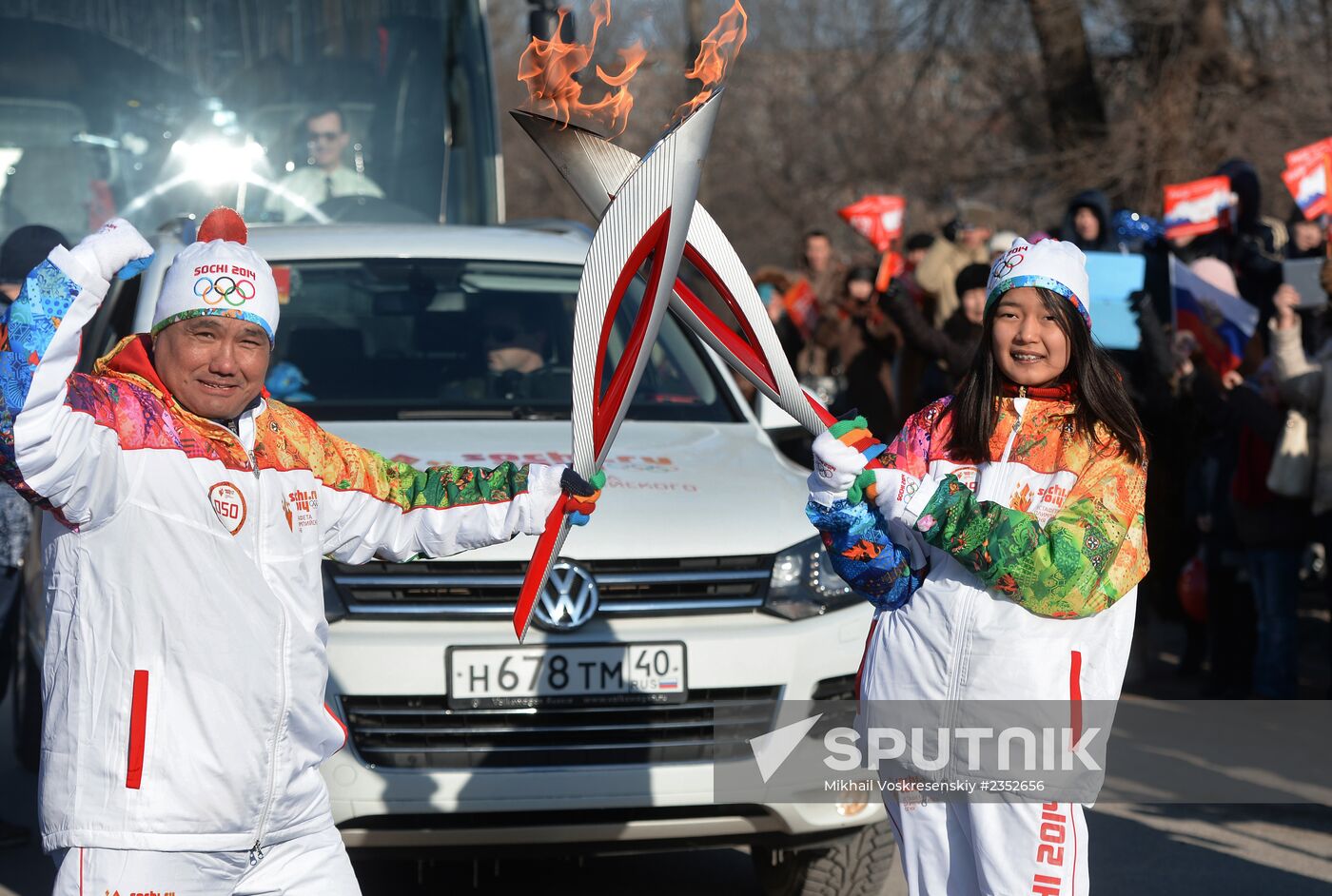 Olympic Torch Relay. Republic of Kalmykia