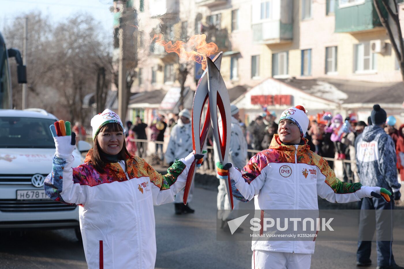 Olympic Torch Relay. Republic of Kalmykia