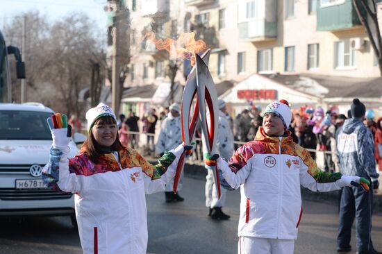 Olympic Torch Relay. Republic of Kalmykia
