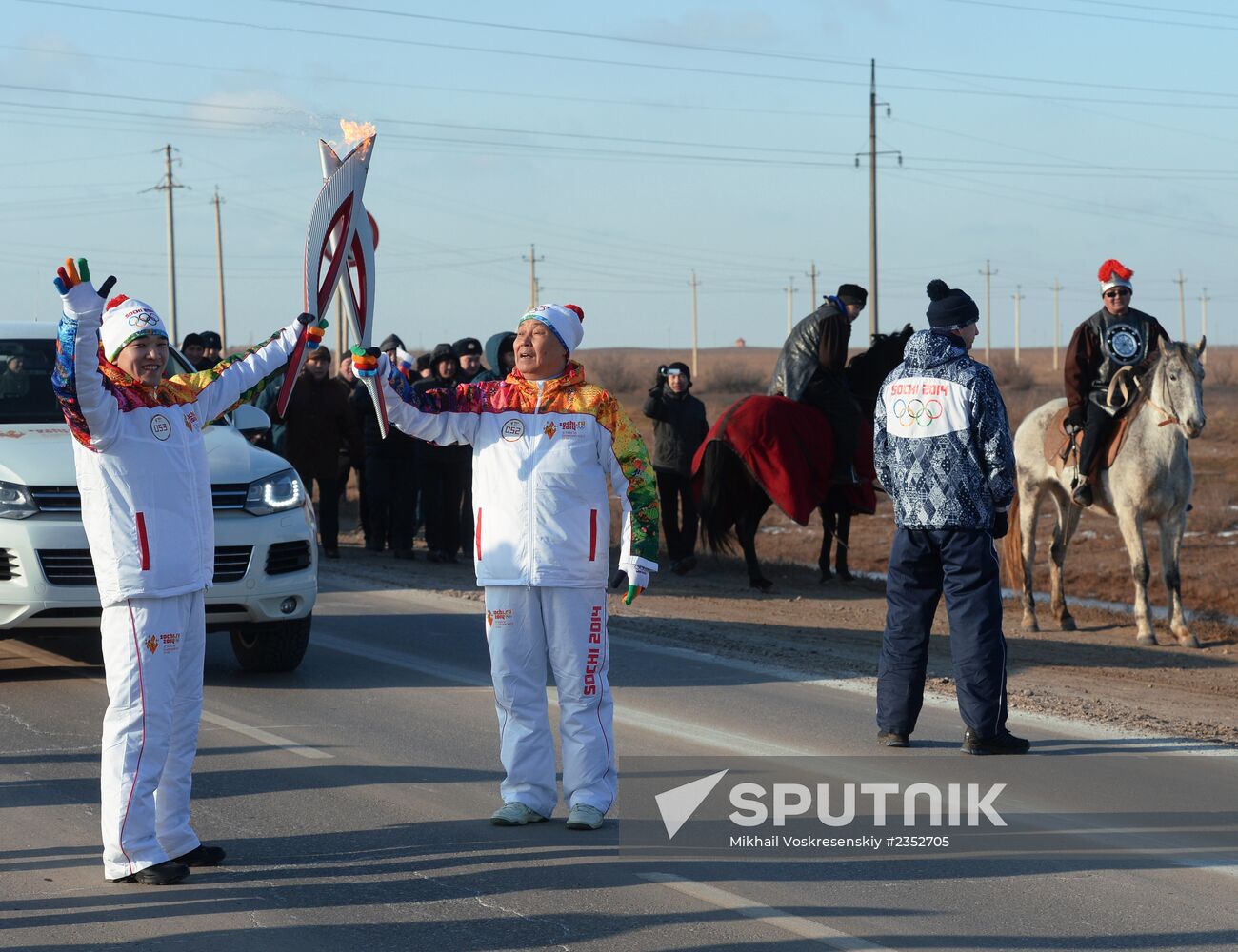 Olympic Torch Relay. Republic of Kalmykia