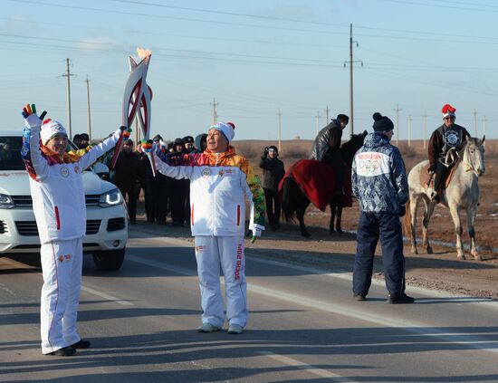 Olympic Torch Relay. Republic of Kalmykia