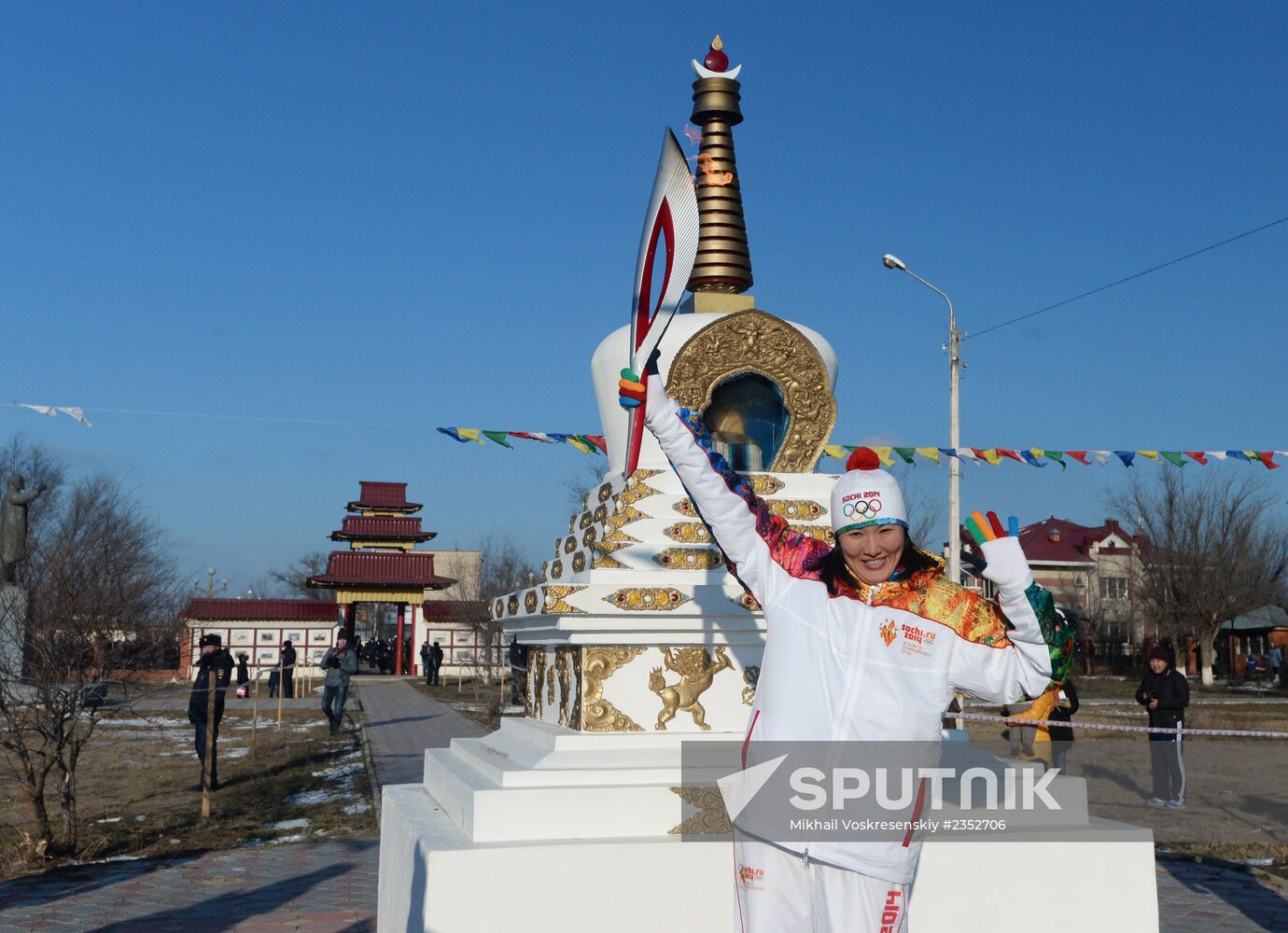 Olympic Torch Relay. Republic of Kalmykia