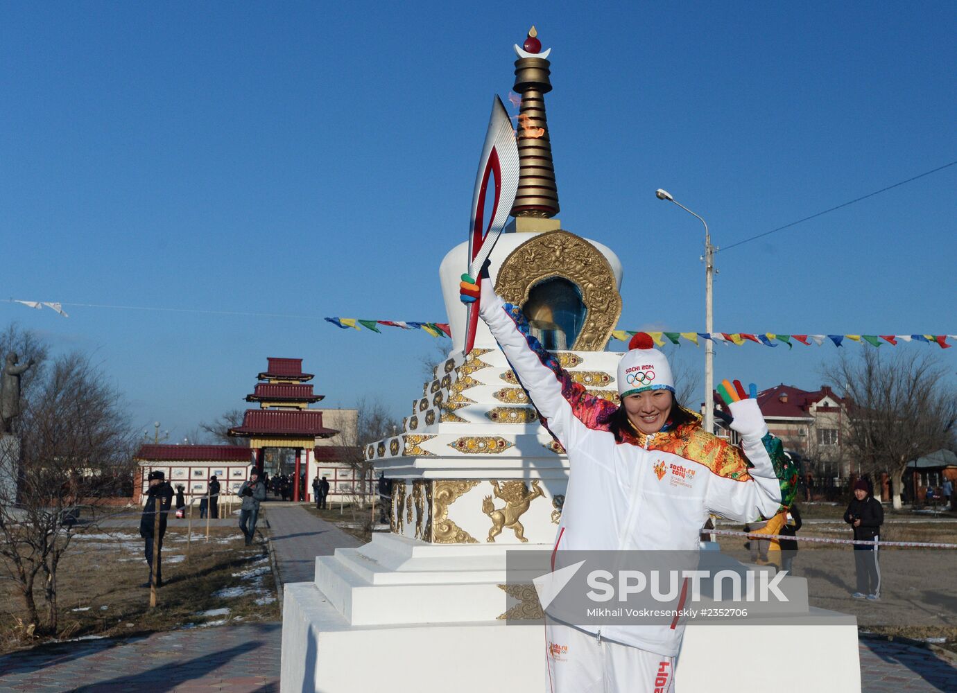 Olympic Torch Relay. Republic of Kalmykia