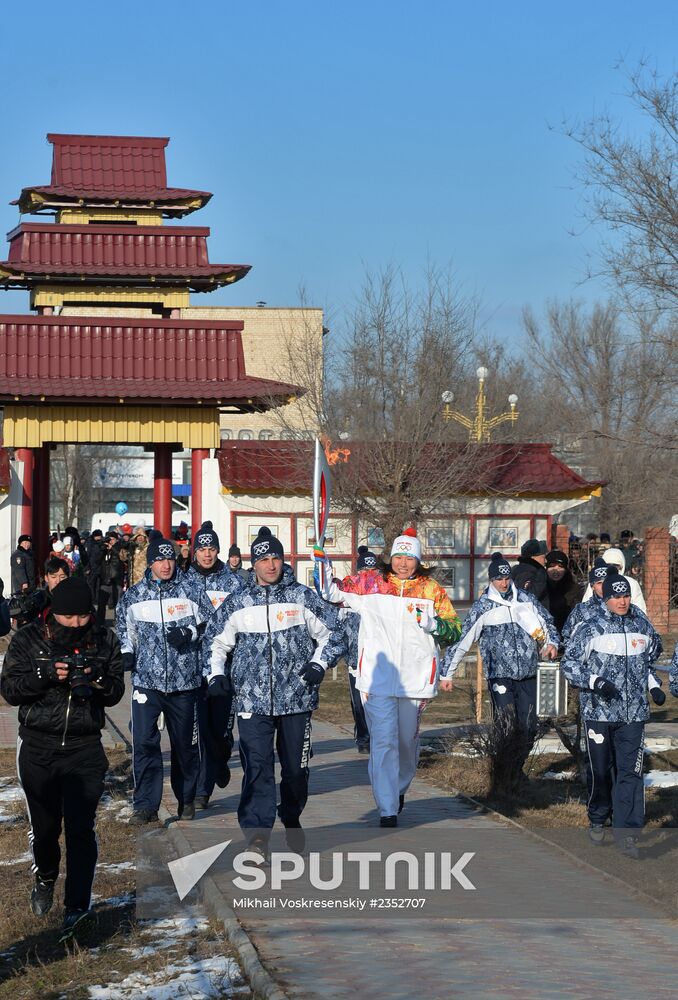 Olympic Torch Relay. Republic of Kalmykia