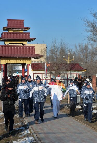 Olympic Torch Relay. Republic of Kalmykia