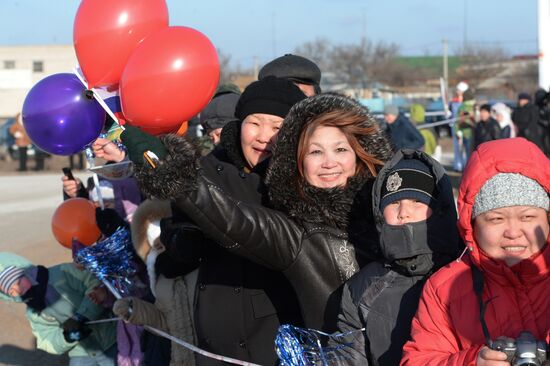 Olympic Torch Relay. Republic of Kalmykia