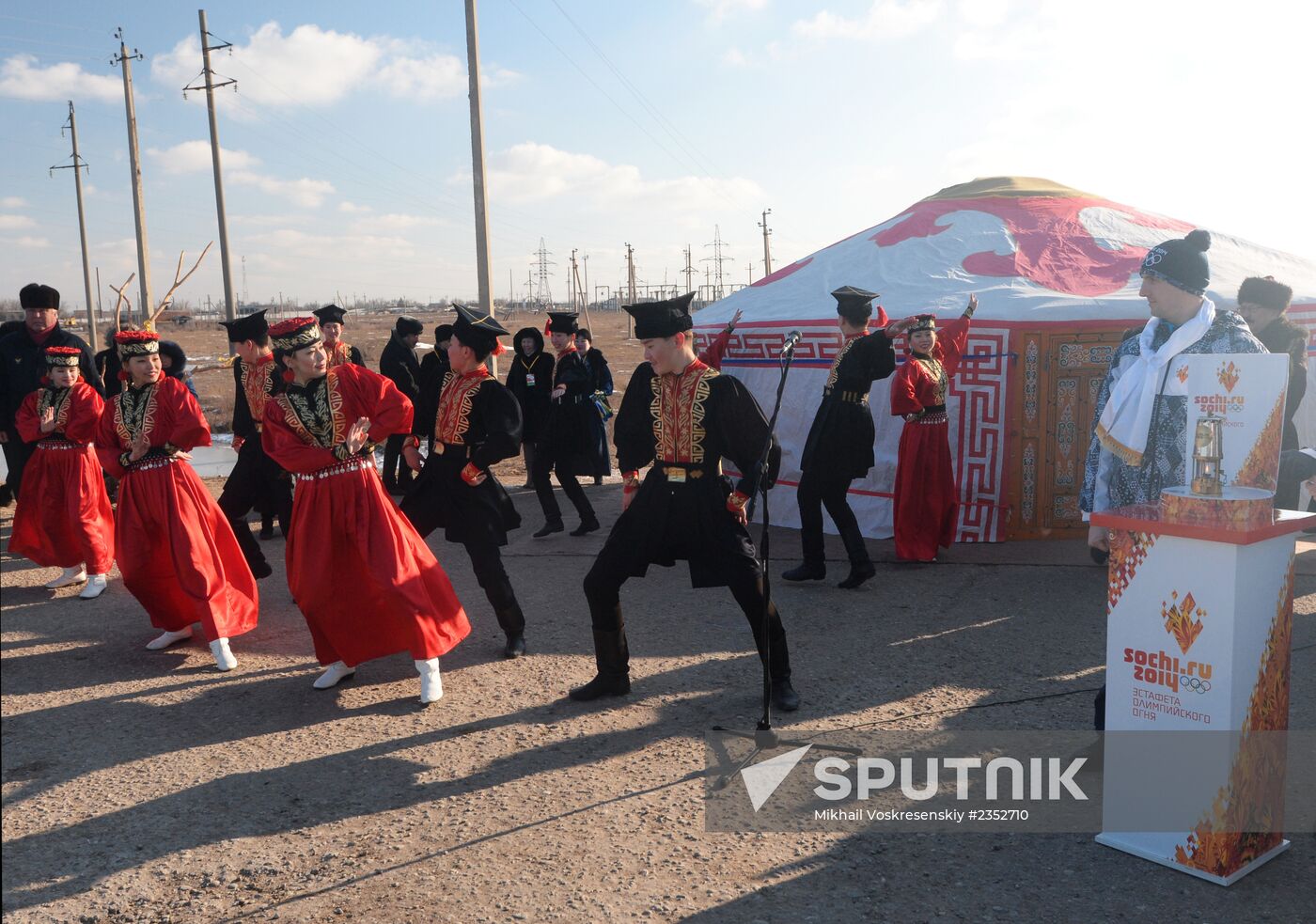 Olympic Torch Relay. Republic of Kalmykia