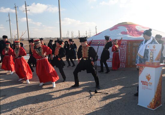 Olympic Torch Relay. Republic of Kalmykia