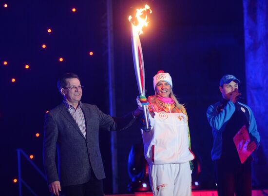 Sochi 2014 Olympic torch relay. Astrakhan
