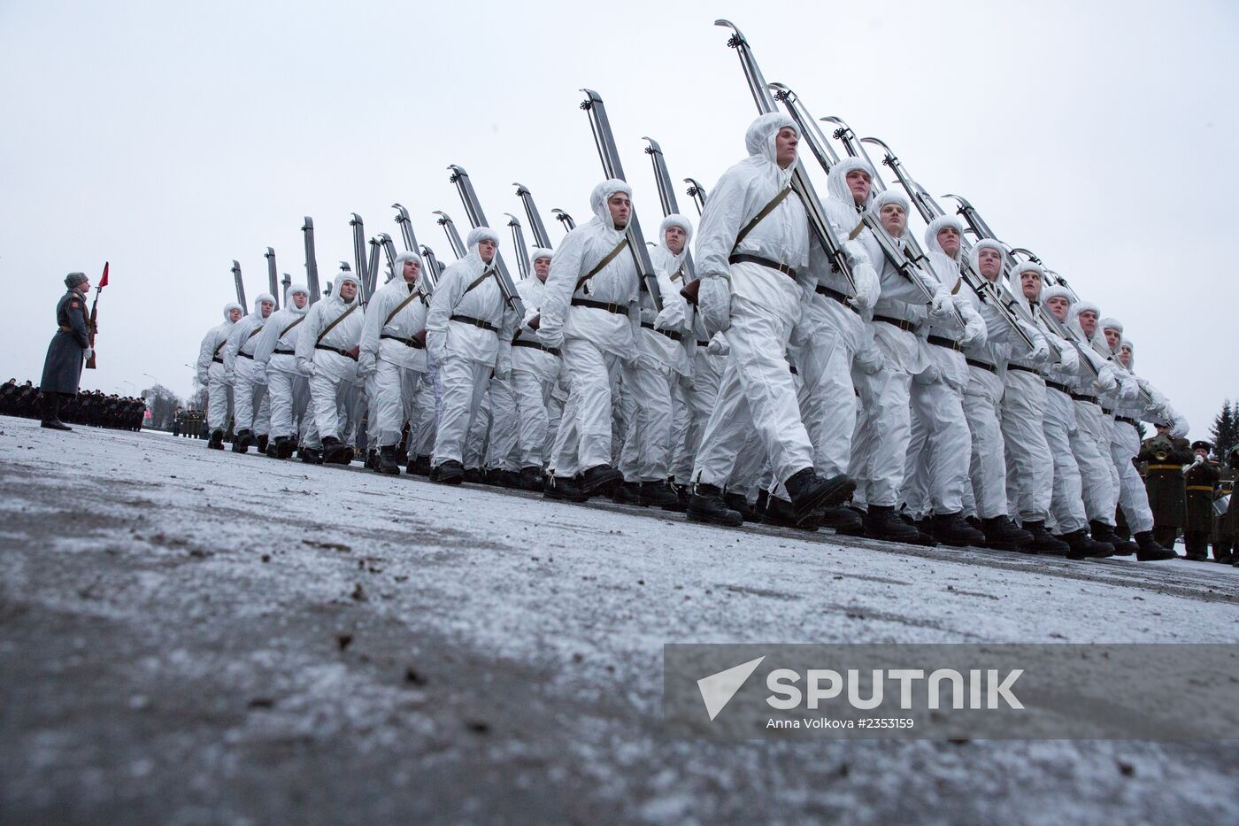 Parade on the 70th anniversary of lifting Leningrad siege
