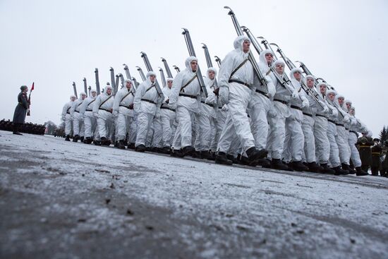 Parade on the 70th anniversary of lifting Leningrad siege