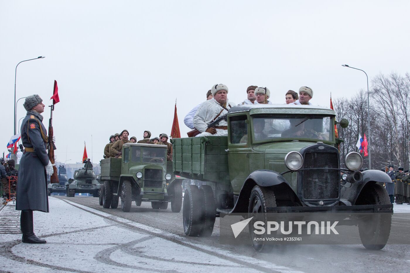 Parade on the 70th anniversary of lifting Leningrad siege