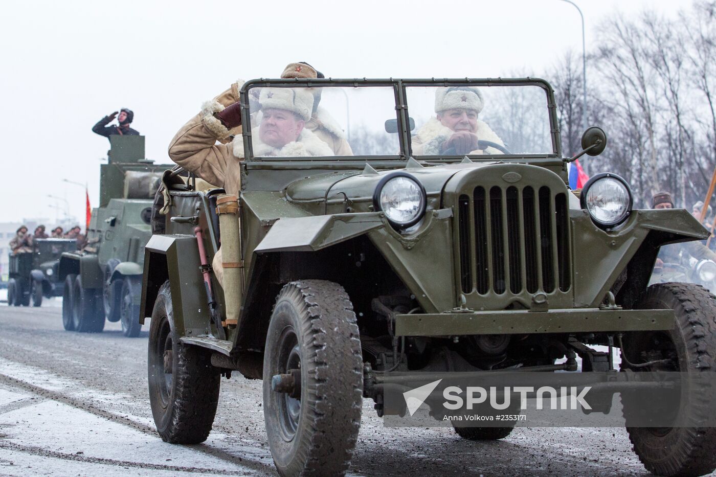 Parade on the 70th anniversary of lifting Leningrad siege