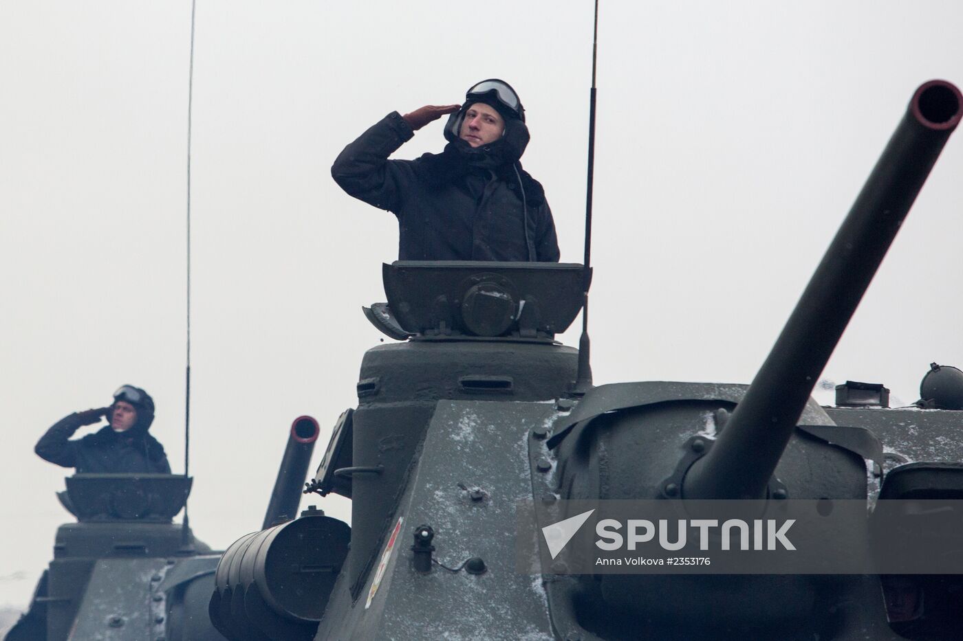 Parade on the 70th anniversary of lifting Leningrad siege