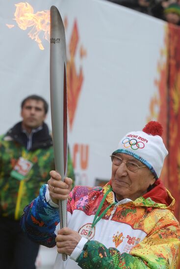 Olympic torch relay. Makhachkala