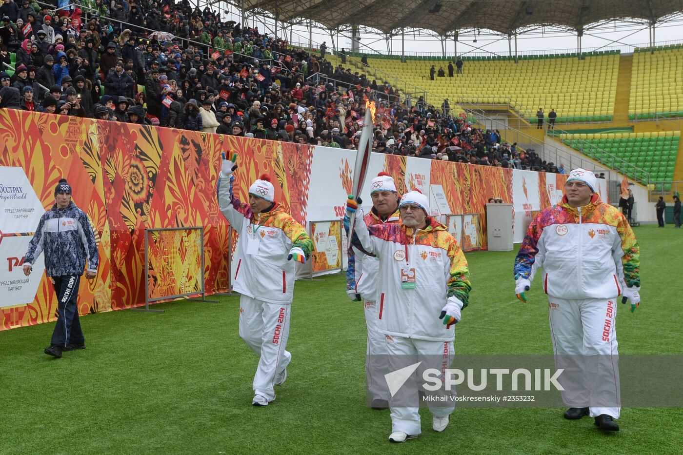 Olympic torch relay. Makhachkala