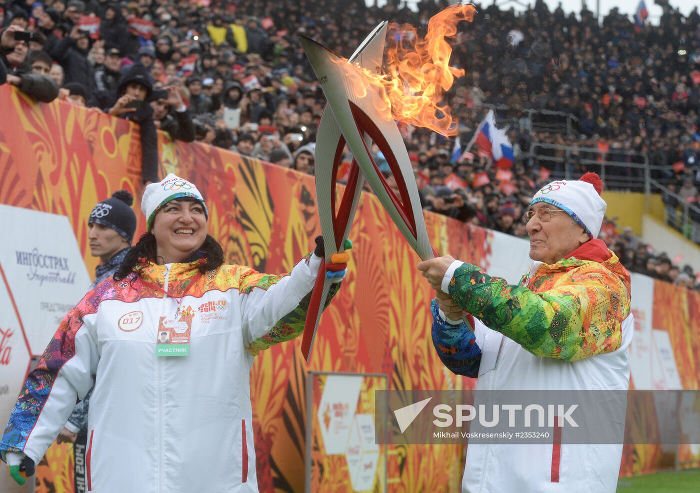 Olympic torch relay. Makhachkala