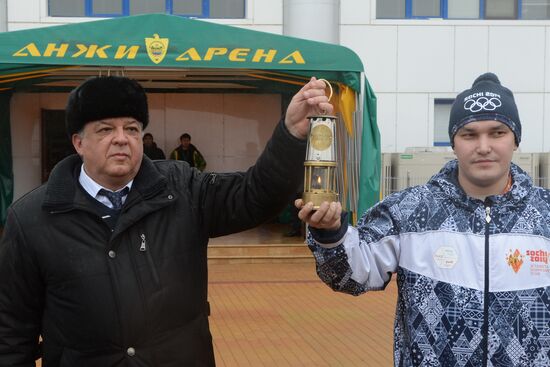 Olympic torch relay. Kaspiysk