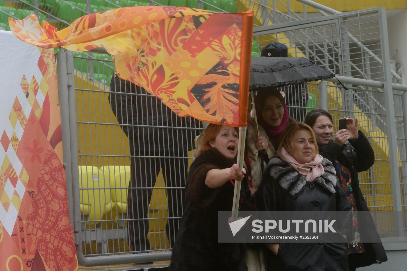 Olympic torch relay. Kaspiysk