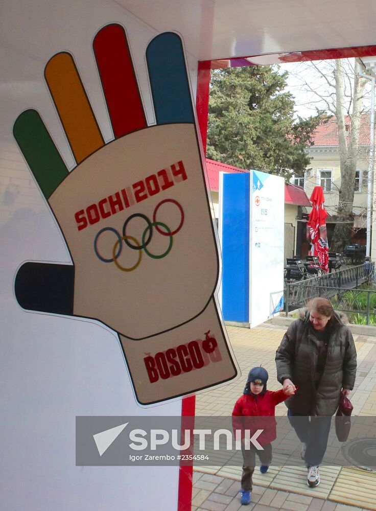 Olympic souvenirs sold in Sochi