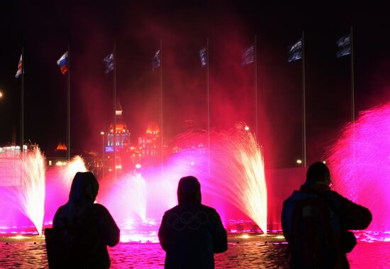 Olympic cauldron and fountains tested in Olympic Park