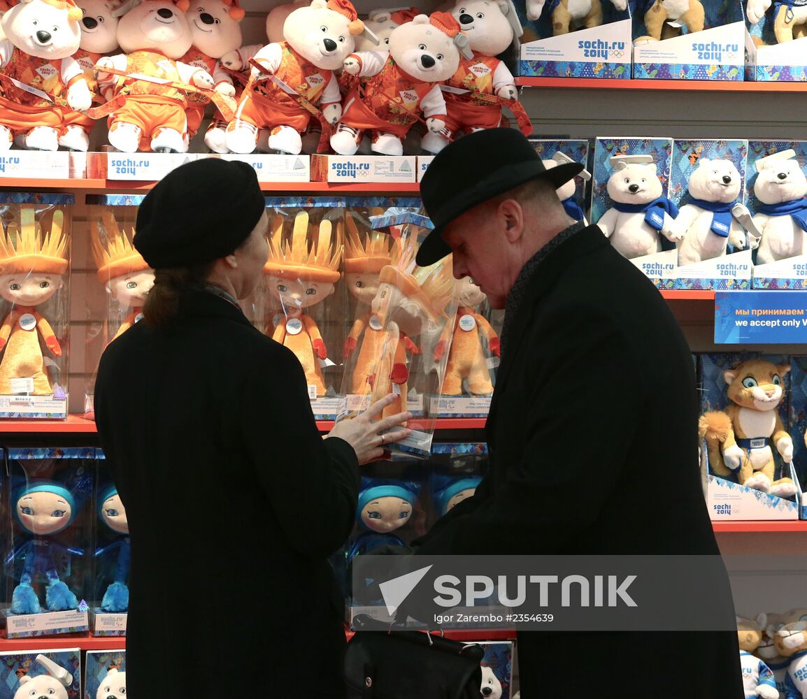Olympic souvenirs sold in Sochi
