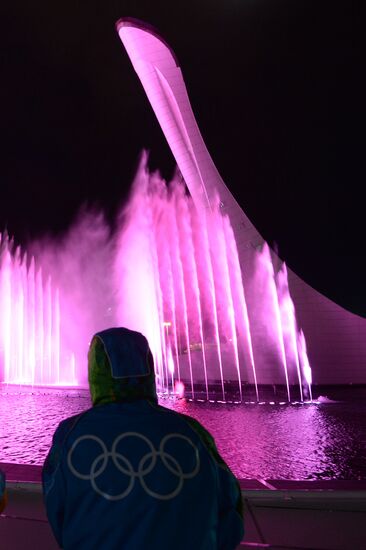 Olympic cauldron and fountains tested in Olympic Park
