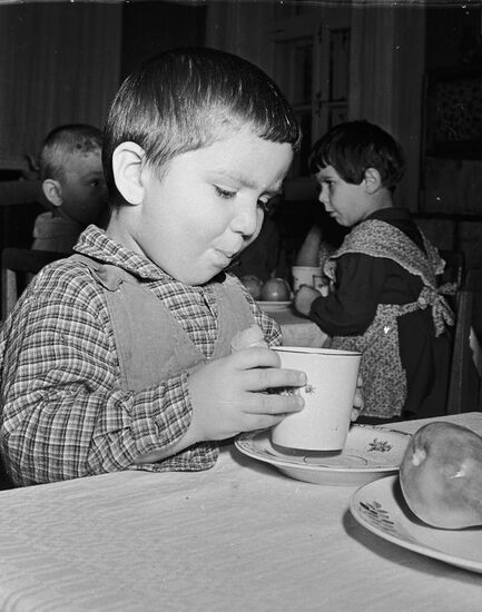 Lunch at a kindergarten