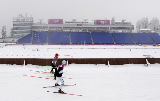 2014 Winter Olympics. Biathlon. Training