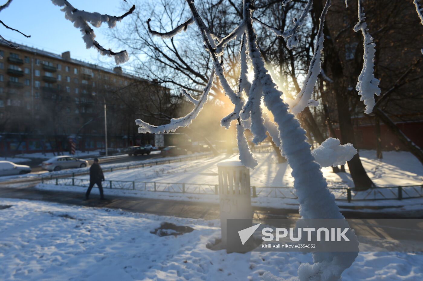 Cold weather in Russia