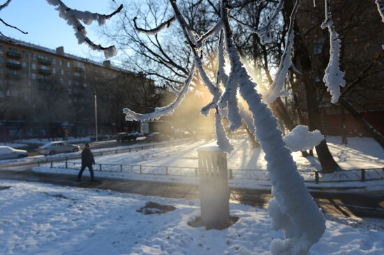 Cold weather in Russia